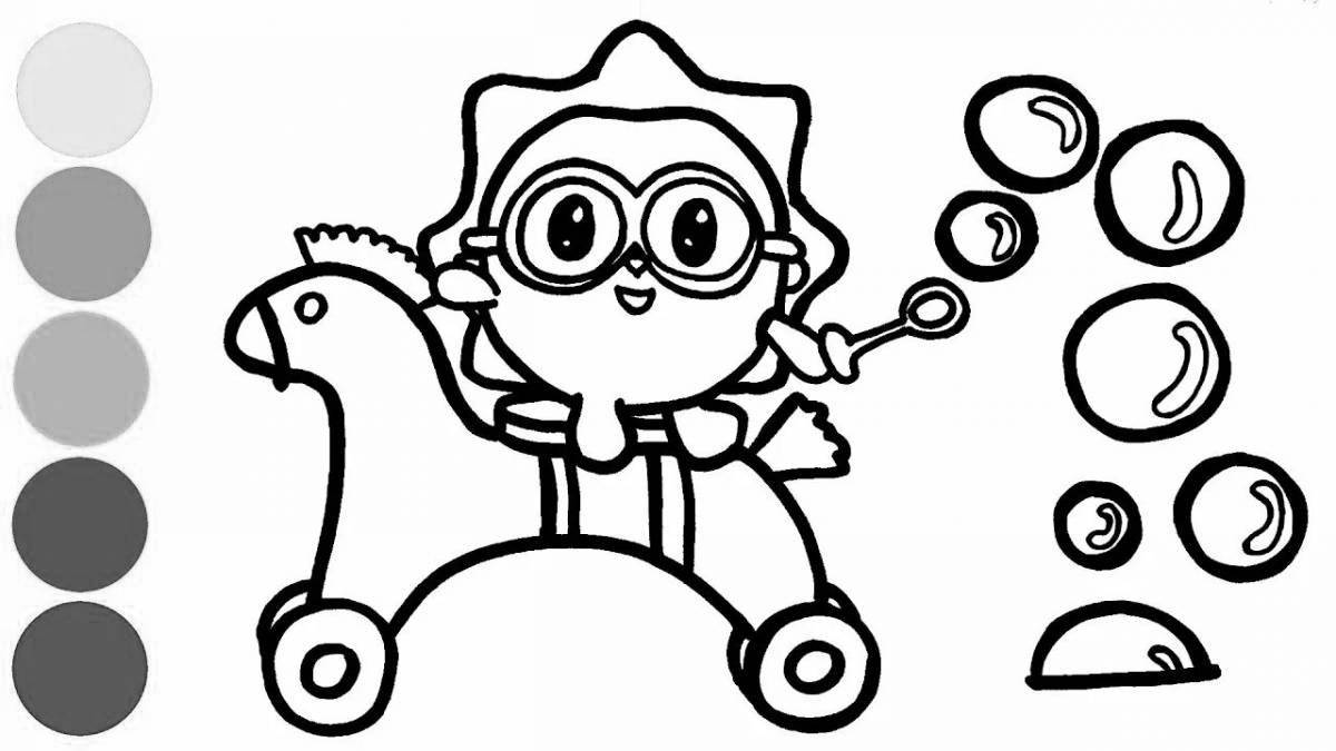 Luminous coloring pages for kids