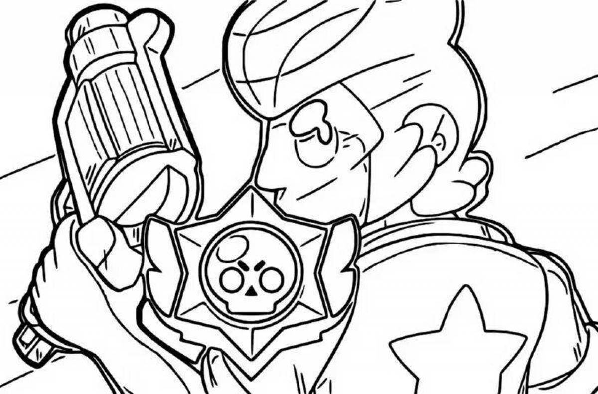Colt funny coloring page