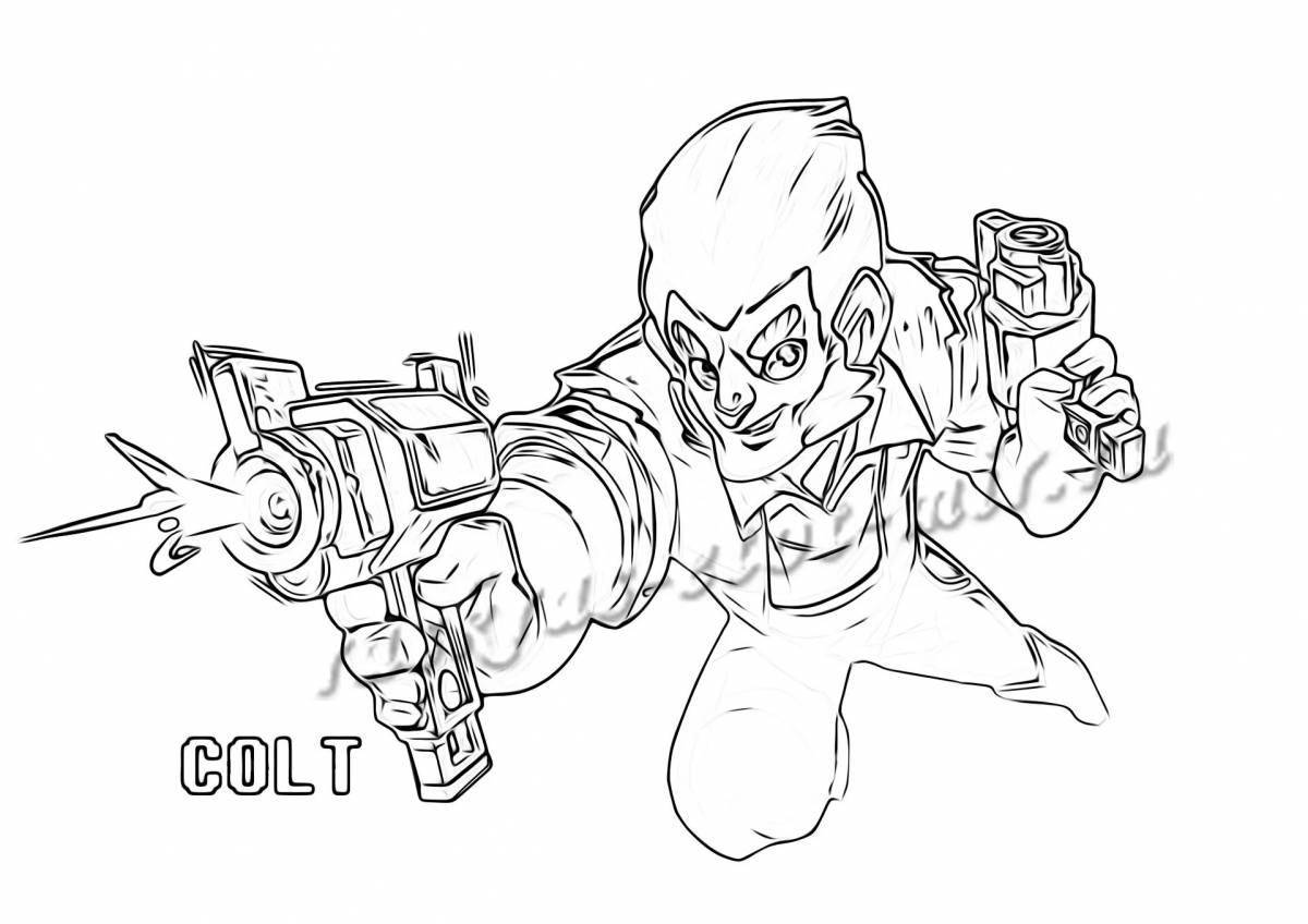 Coloring page bright colt