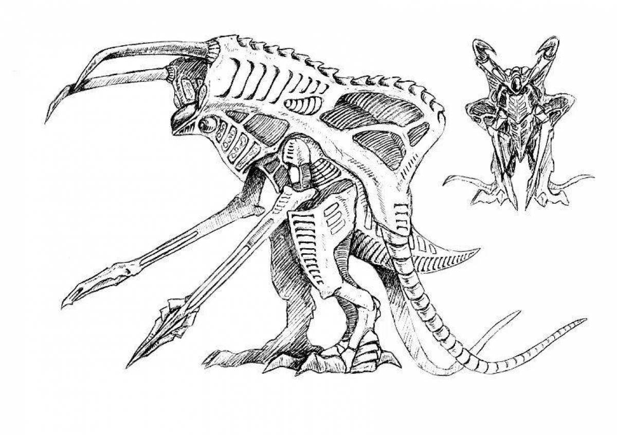 Выдающаяся страница раскраски черепозавр