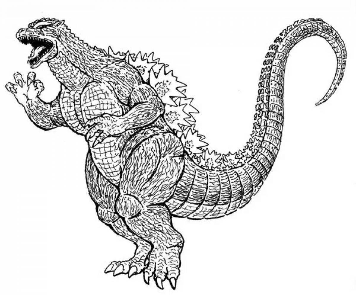 Awesome skullosaurus coloring page