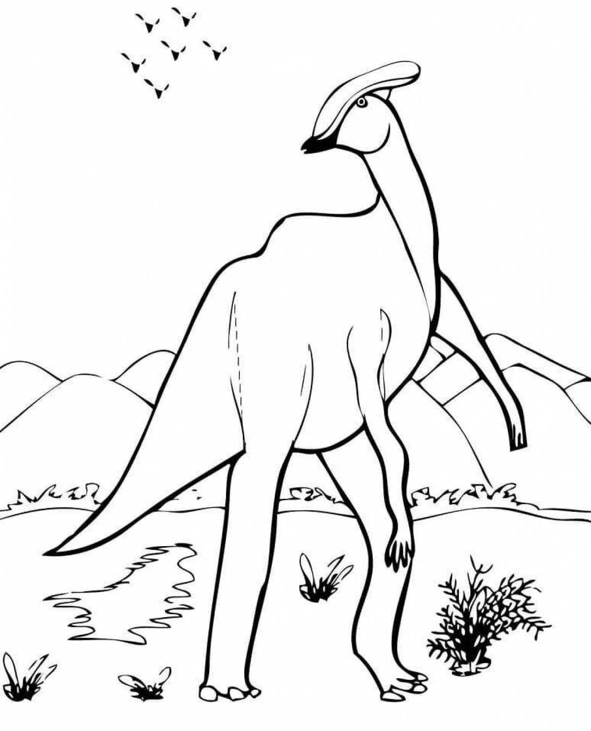 Coloring complex parasaurolophus