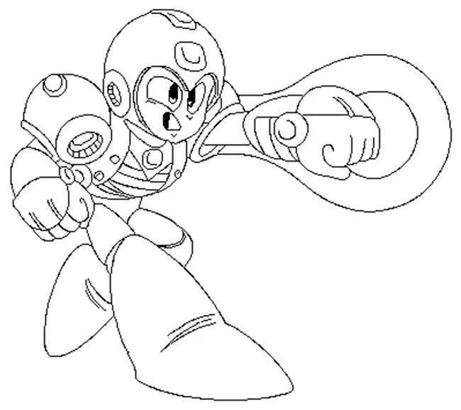 Megaman playful coloring