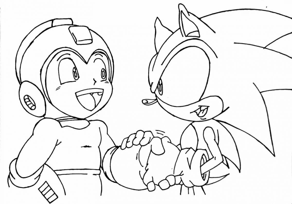 Megaman animated coloring book