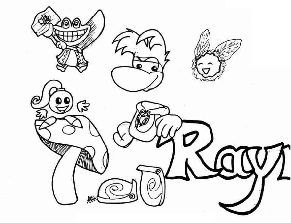 Rayman герои раскраска