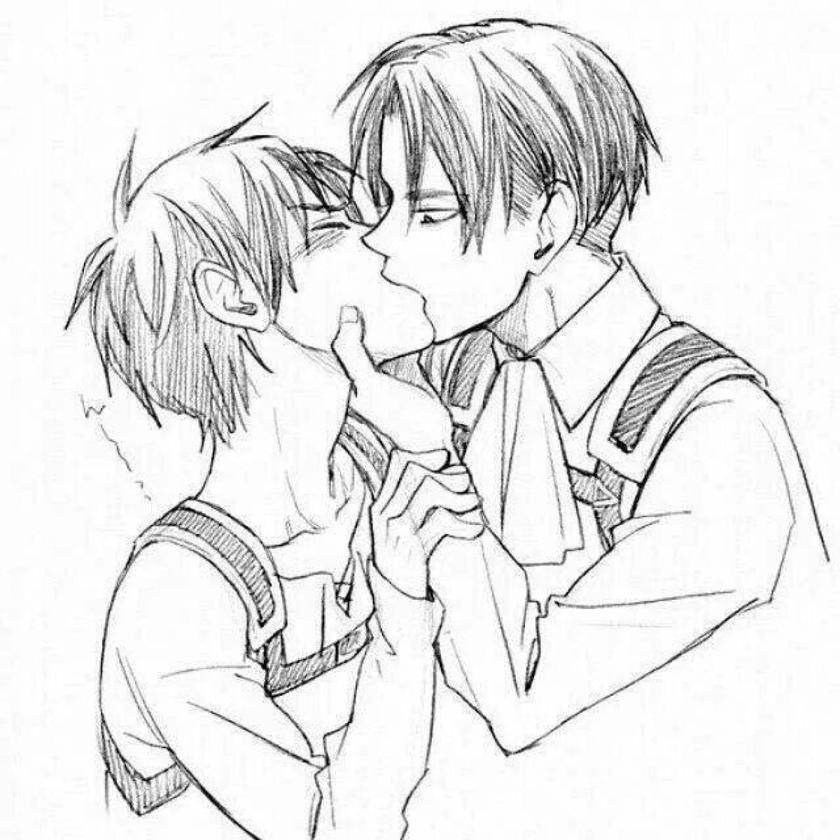 поцелуй геев аниме фото 28
