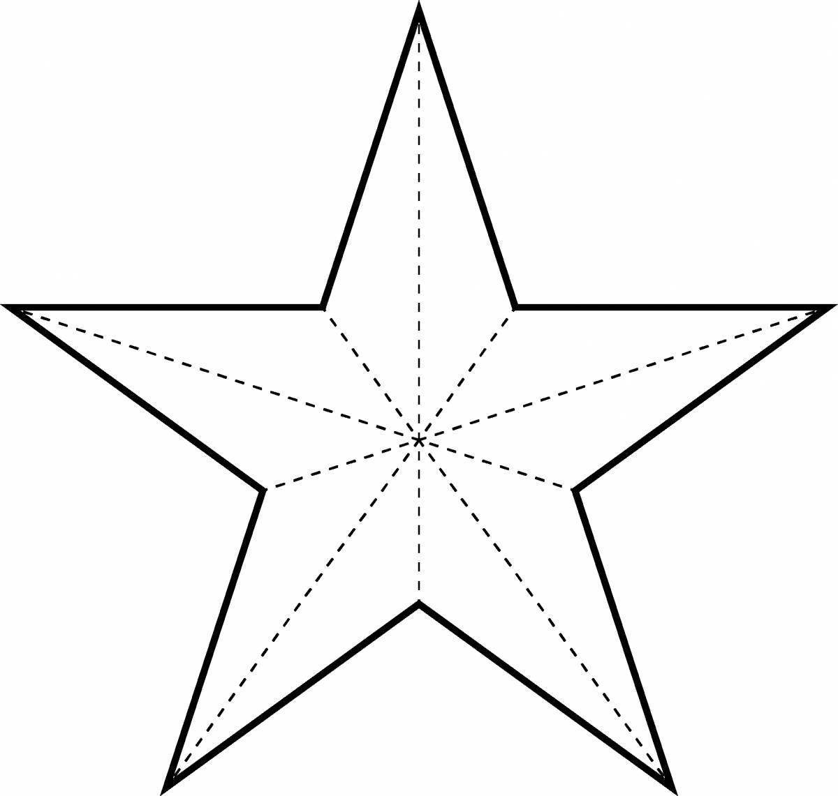 Пятиконечная звезда шаблон