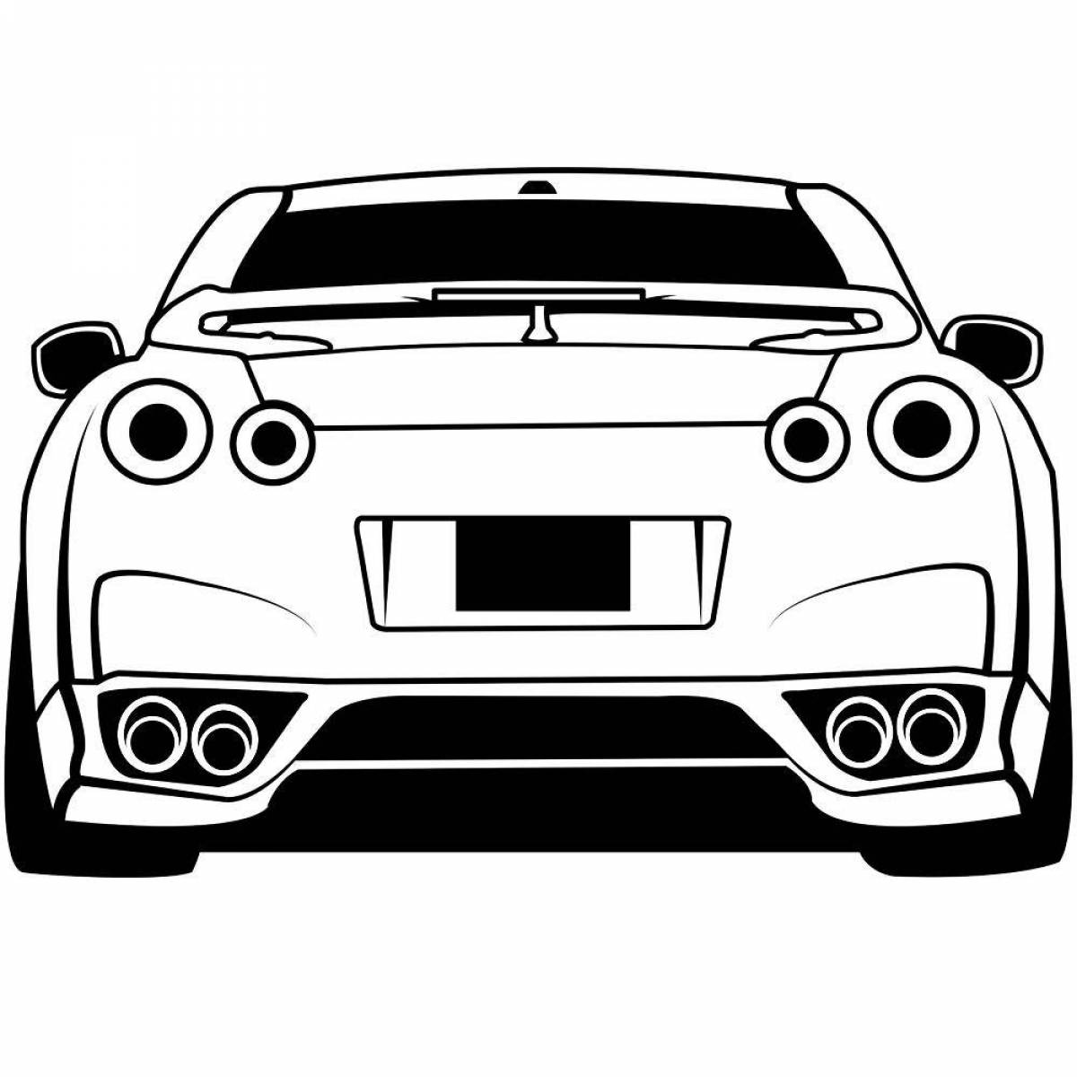Radiant gtr coloring page