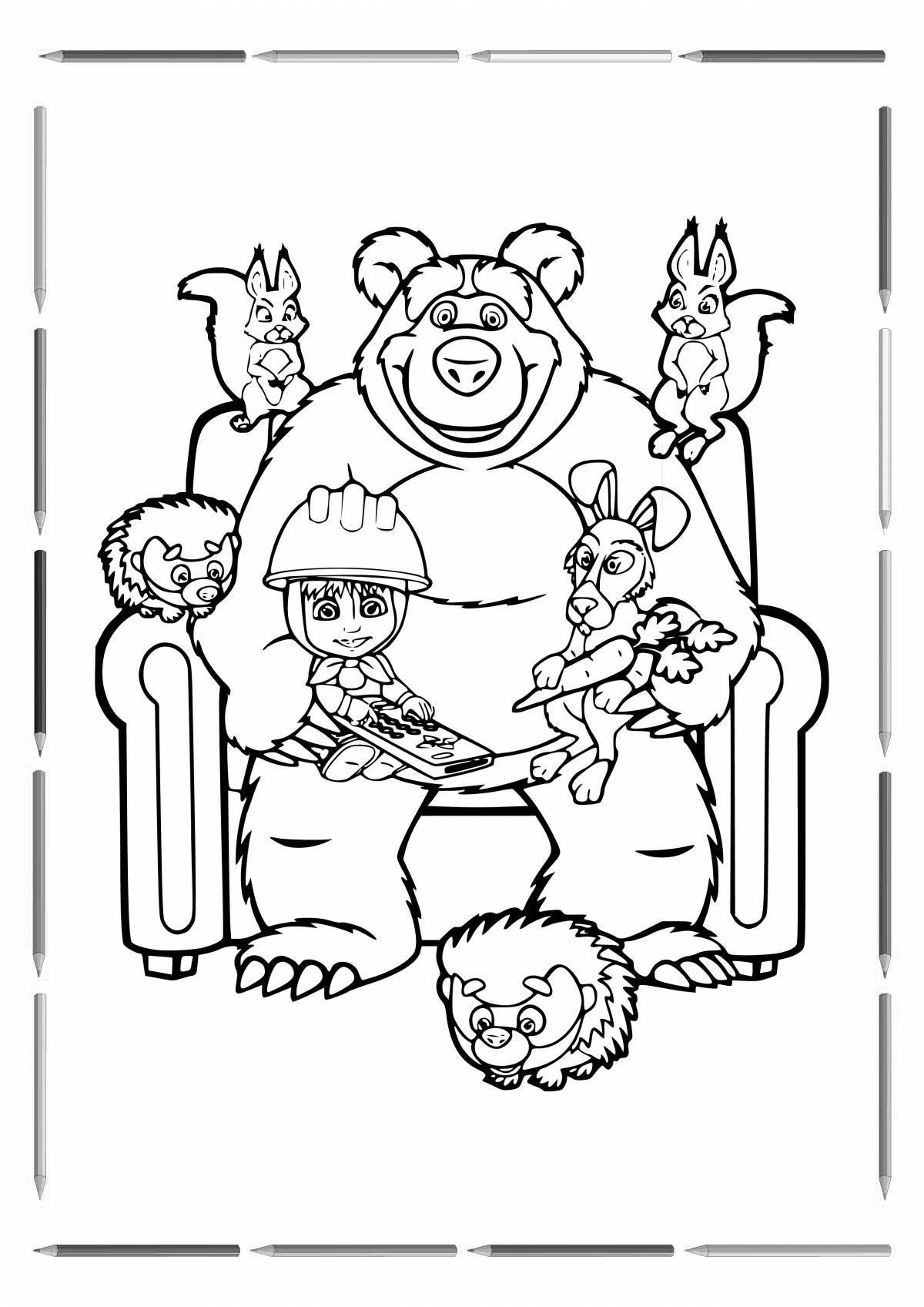 Misha's exciting coloring book