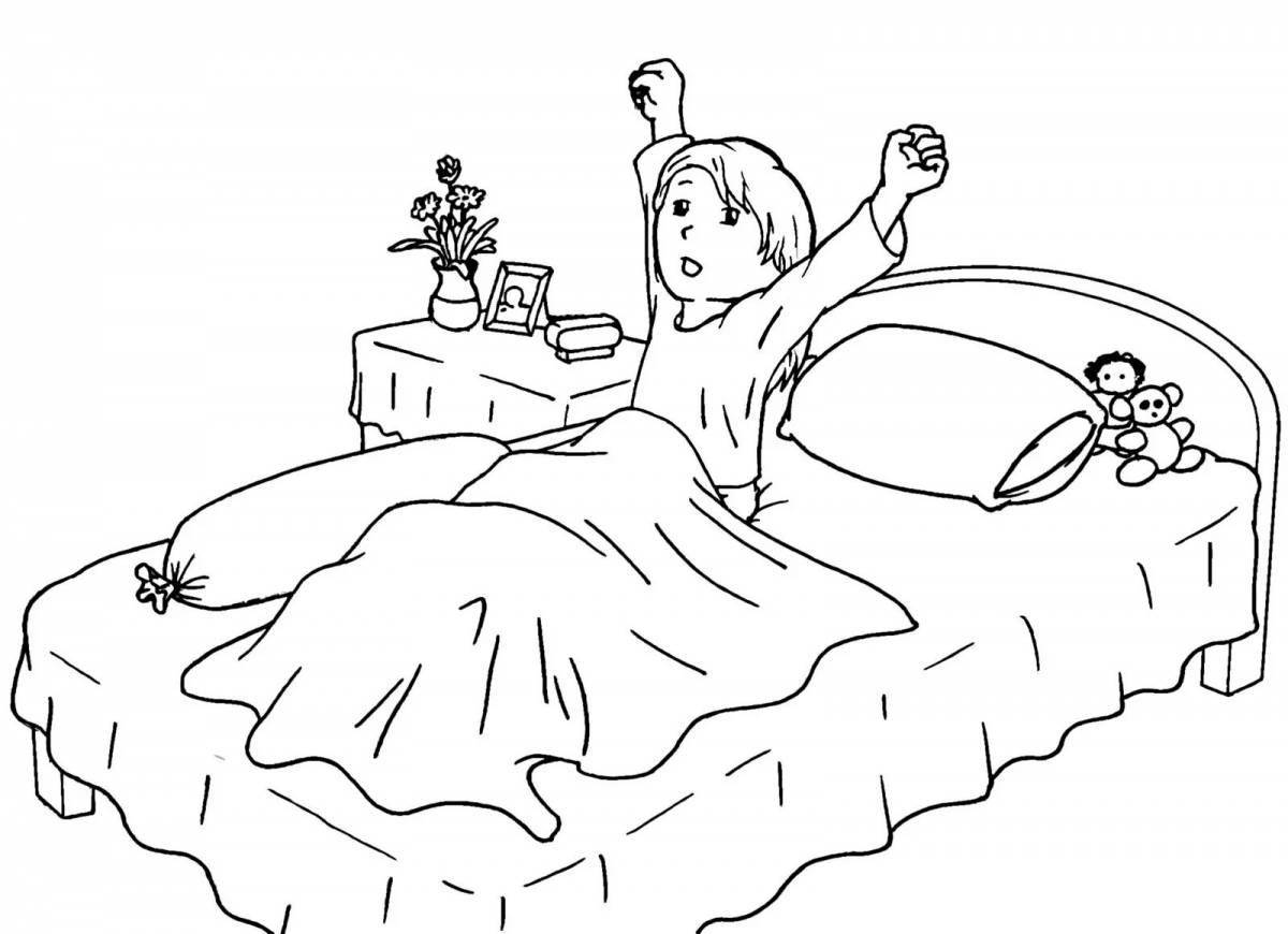 Coloring page dazzling morning