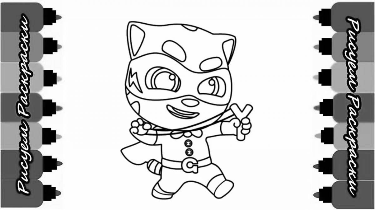 Charming ginger coloring page