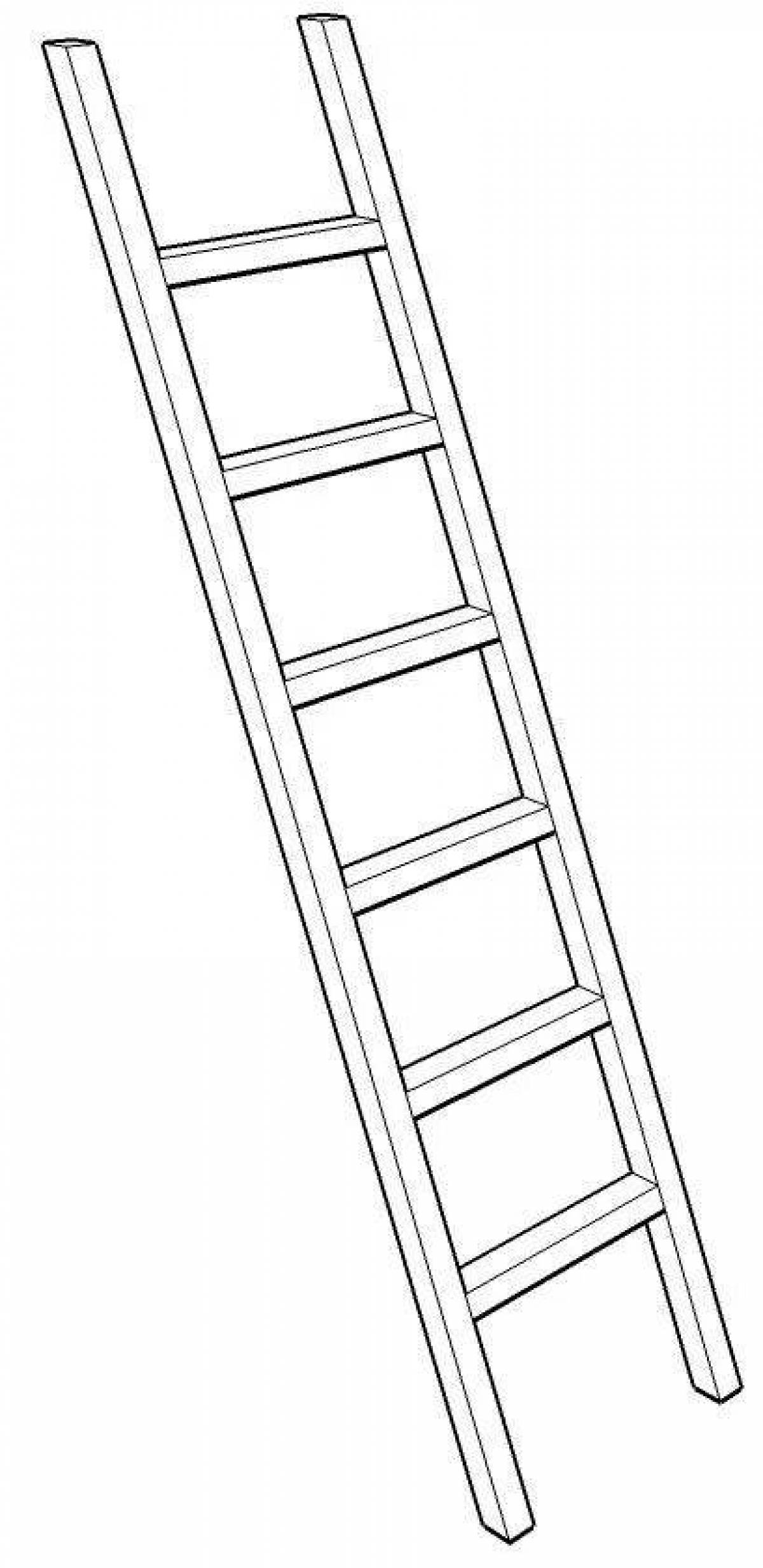 Fun Staircase Coloring Page