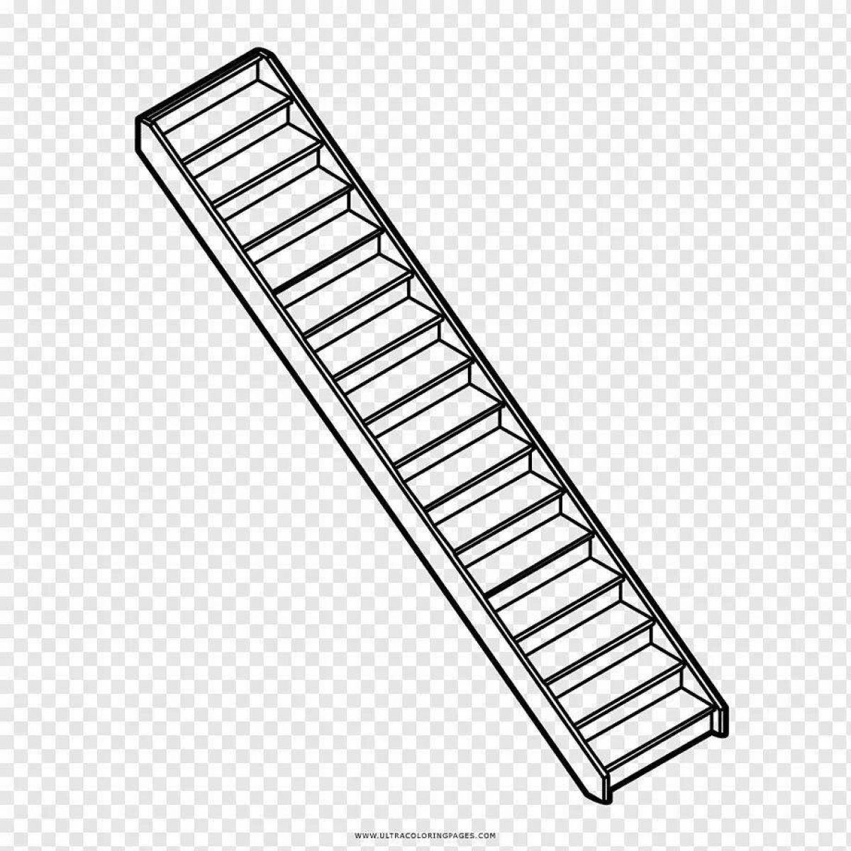 Glorious Stairs coloring page