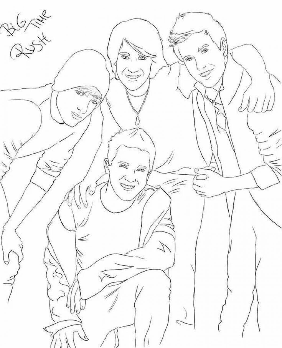 Sweet coloring page rush