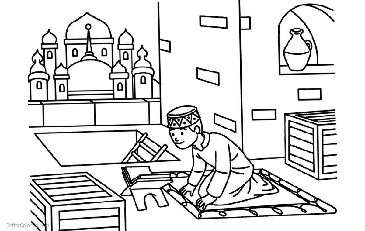 Charming islamic coloring book
