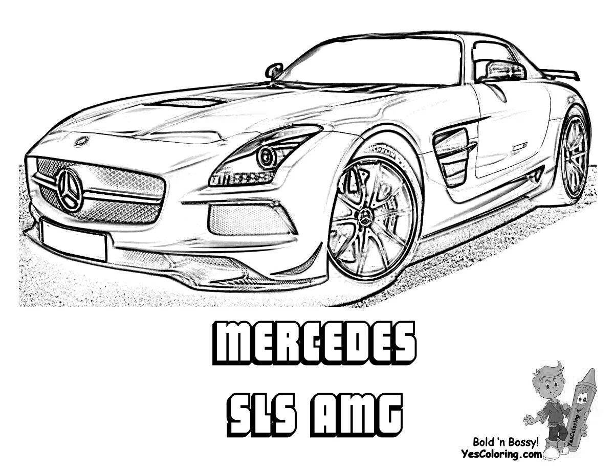 Mercedes amg bright coloring