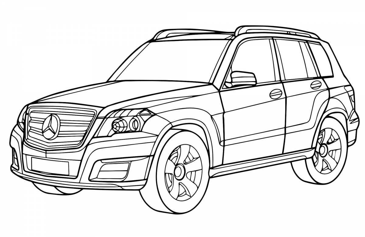 Gorgeous mercedes amg coloring book
