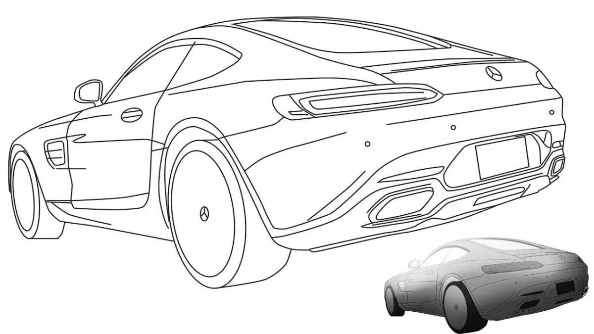 Awesome mercedes amg coloring pages