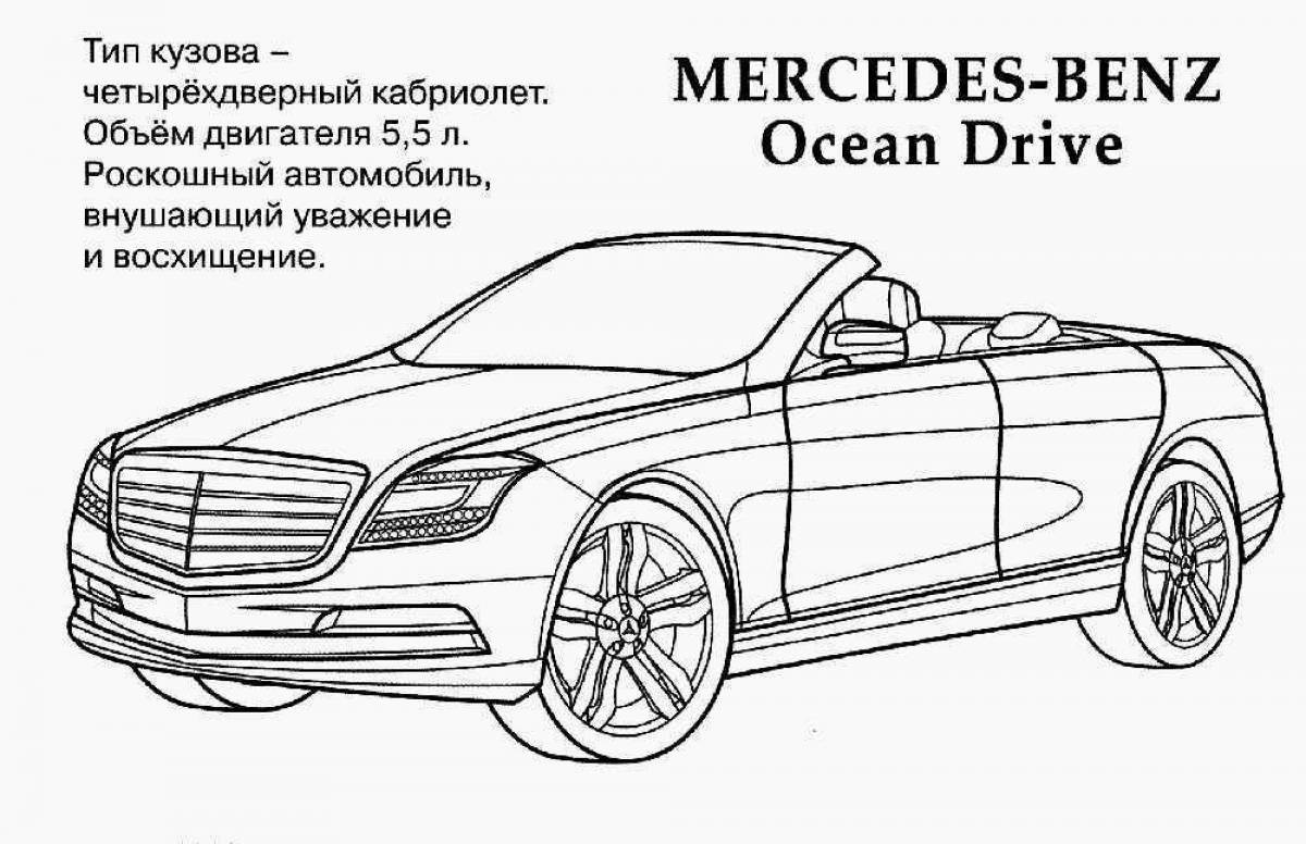 Coloring luxury mercedes amg