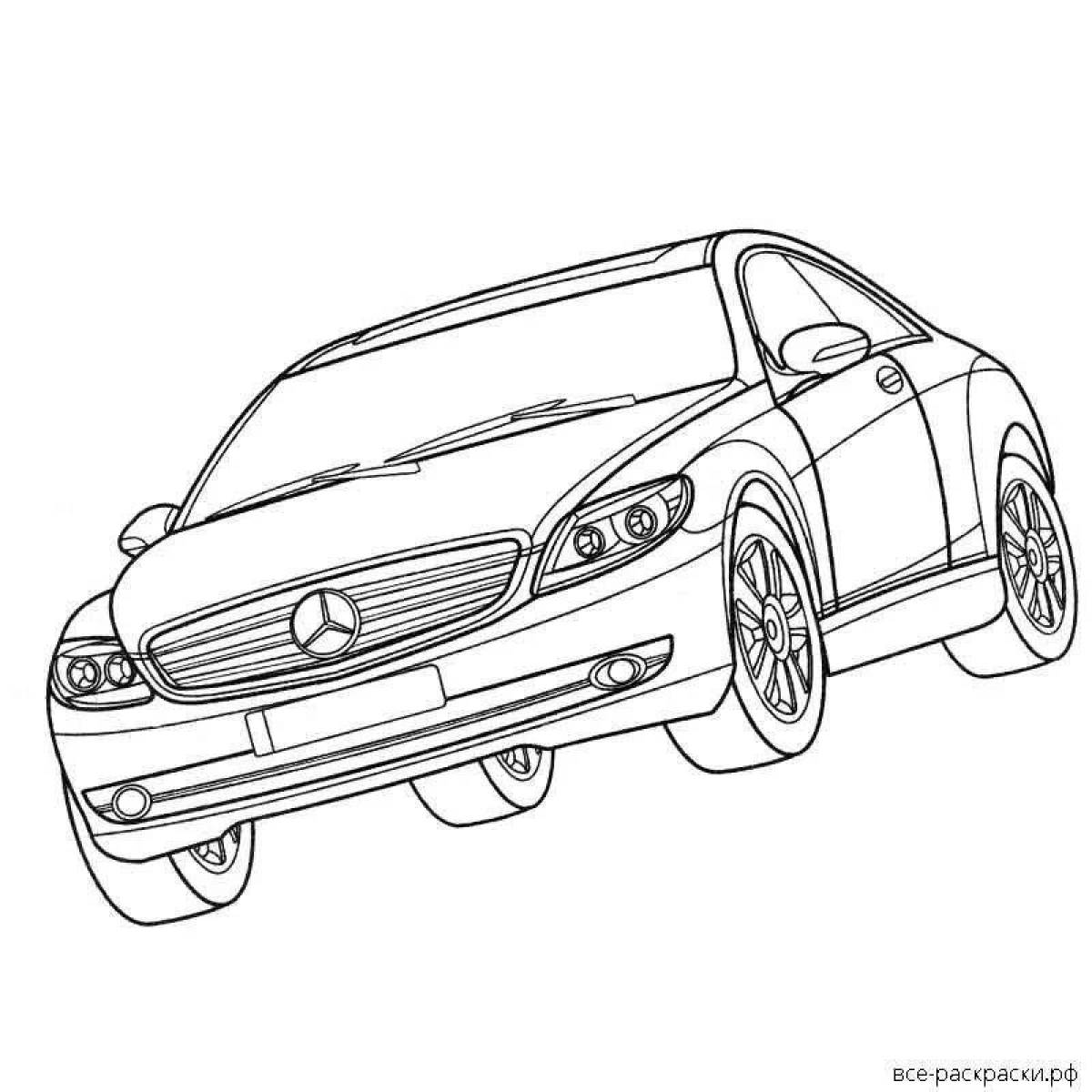 Coloring generous mercedes amg