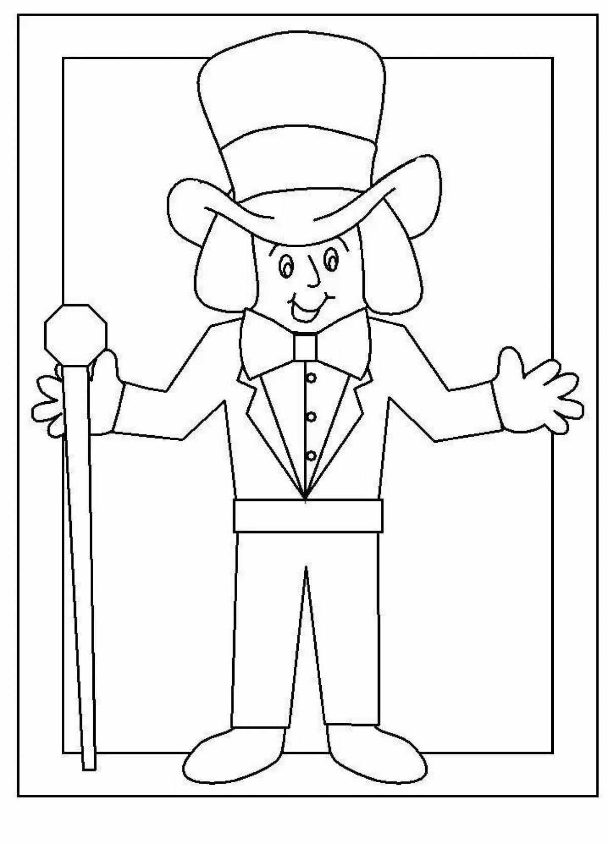 Willy wonka adorable coloring book