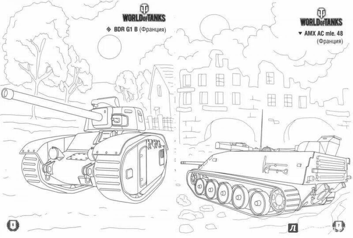 Живая раскраска world of tanks