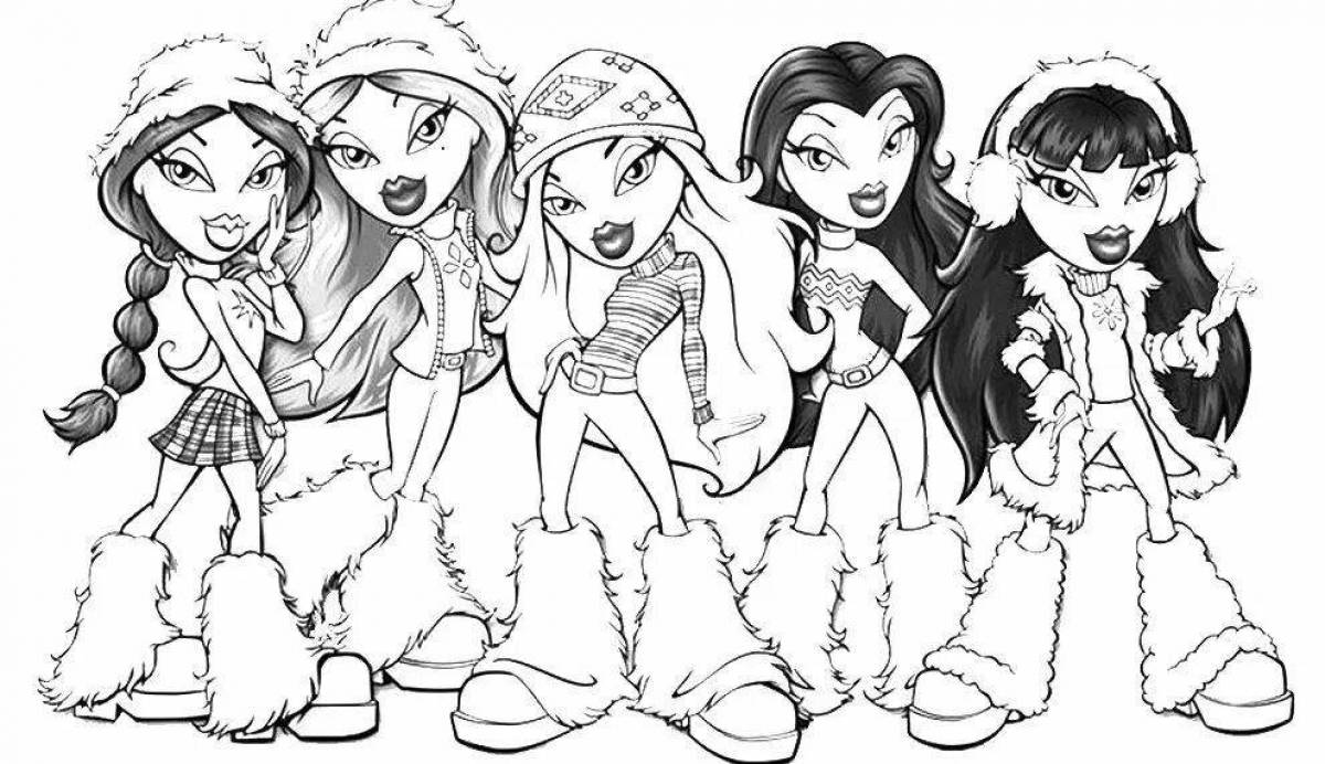 Модная раскраска lively 2022