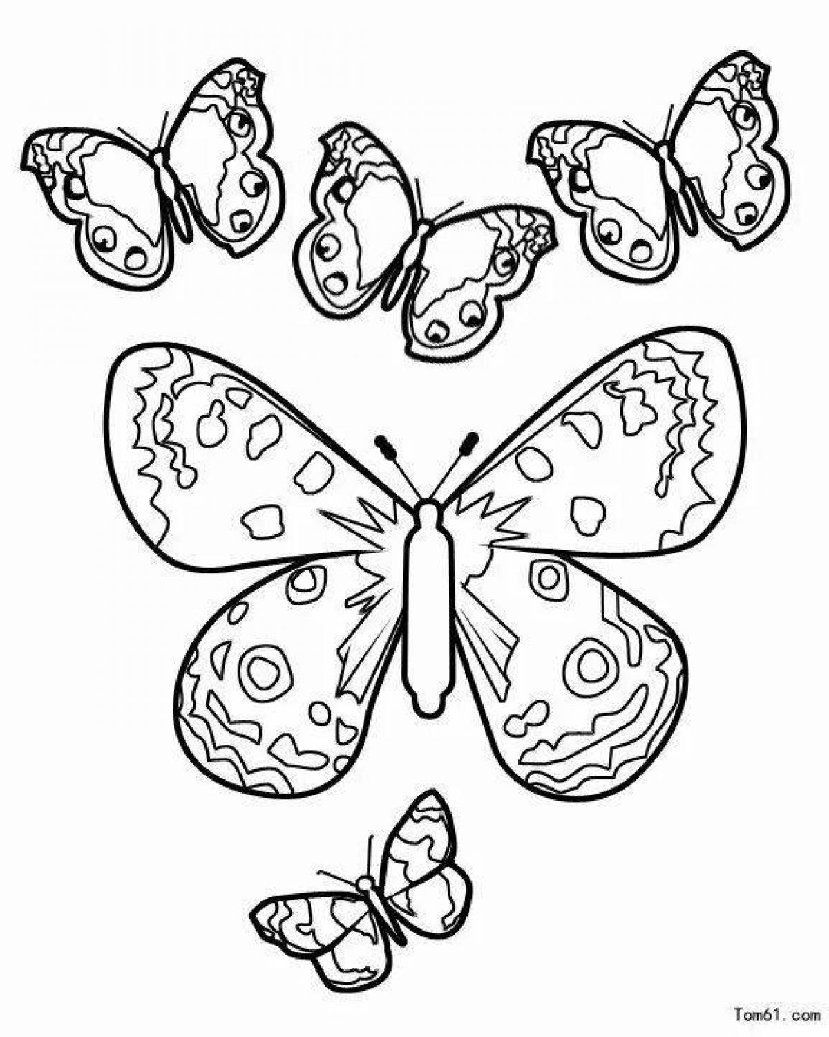 Сказочные раскраски бабочки