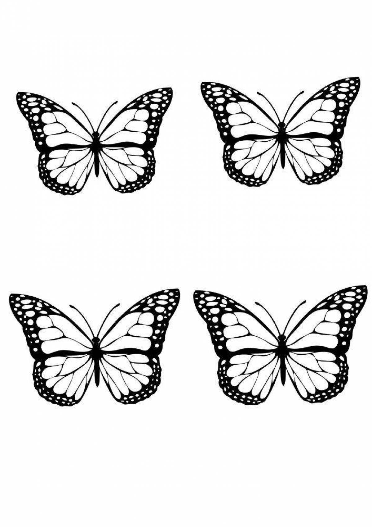 Luxury butterfly coloring pages