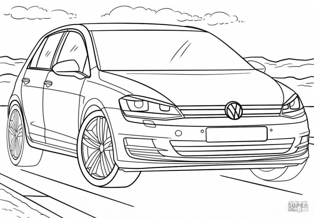 Volkswagen polo creative coloring