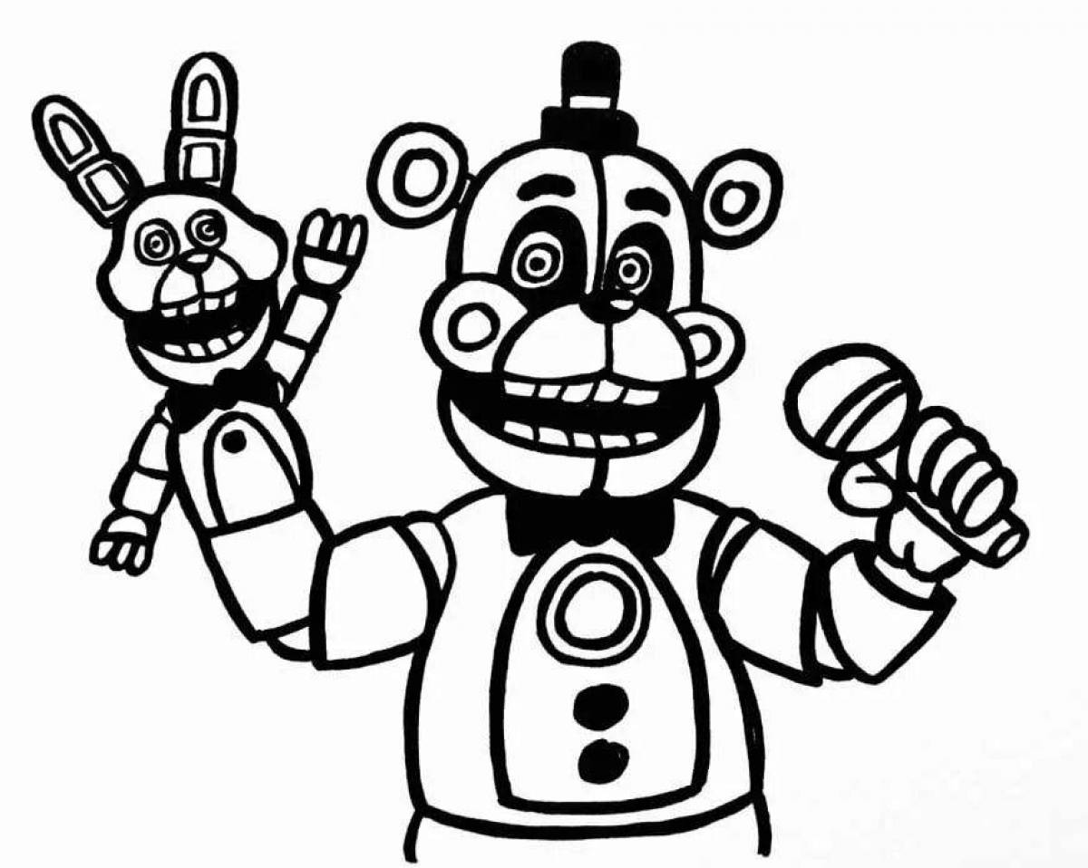 Fnaf 6 awesome coloring book