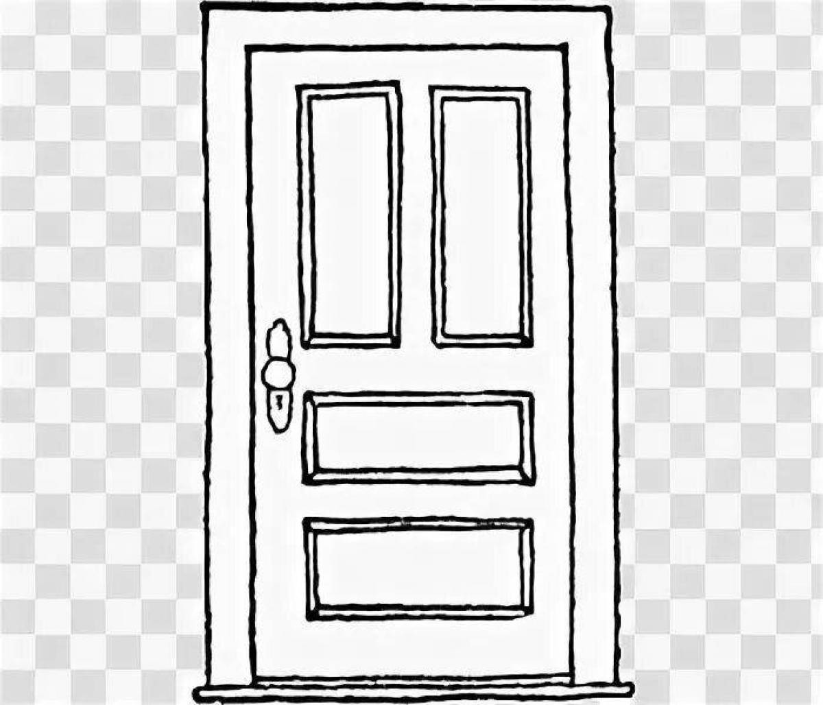 Magic doors coloring pages