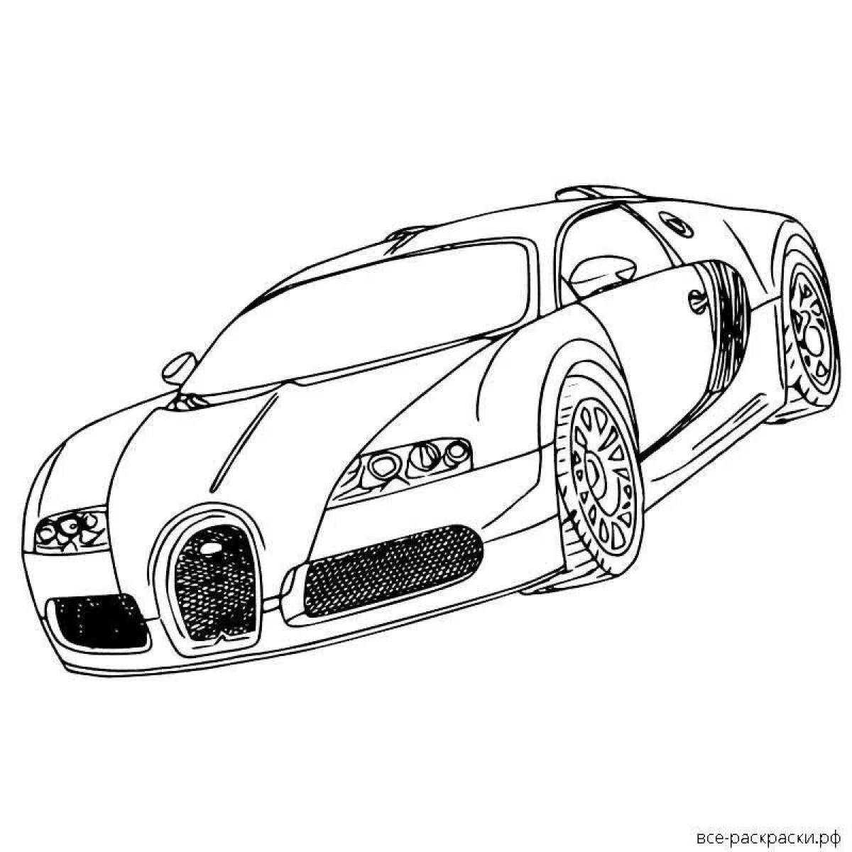 Impressive coloring bugatti diva