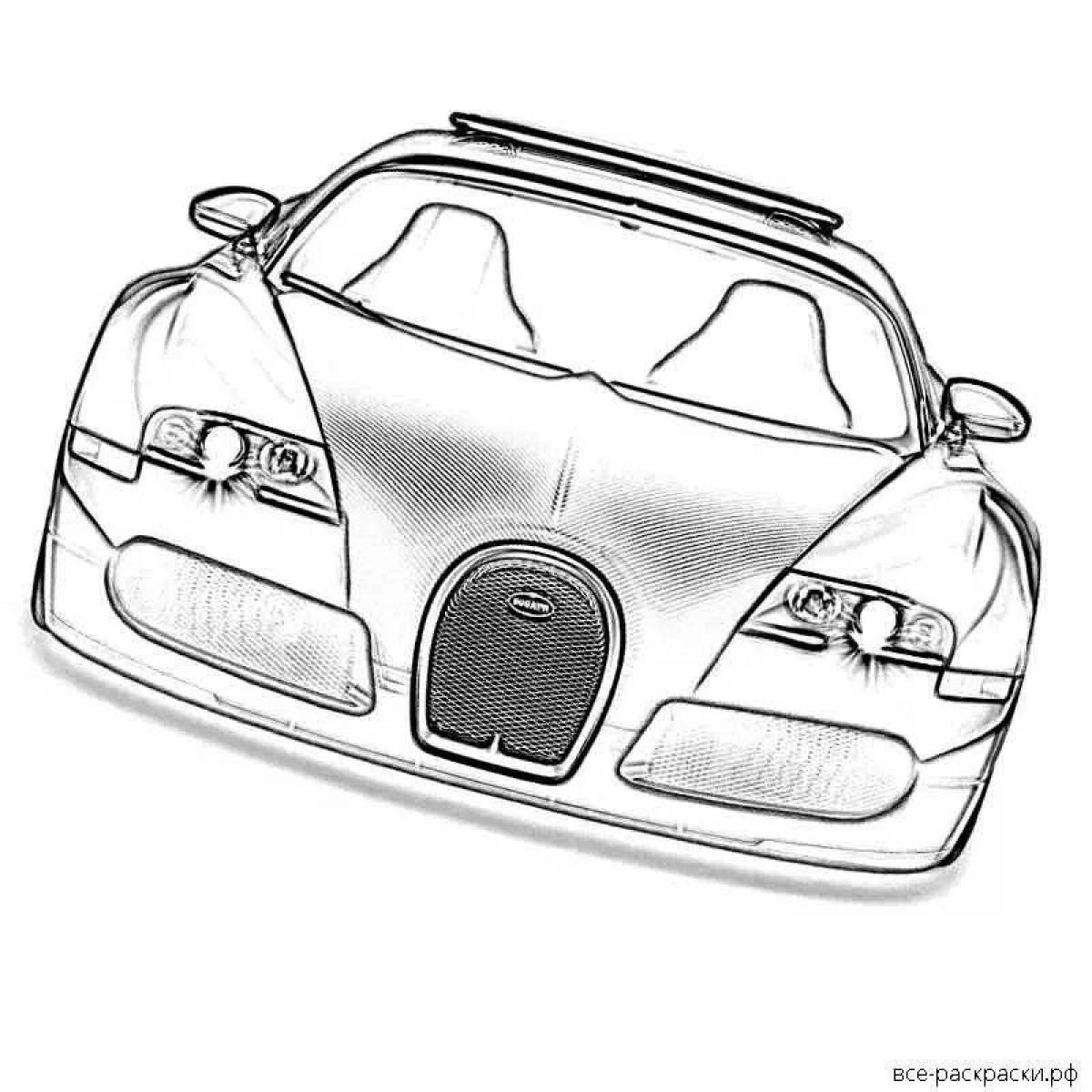 Coloring exalted bugatti diva