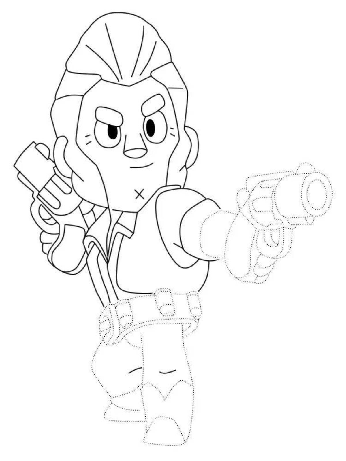 Incredible bravo stars colt coloring page