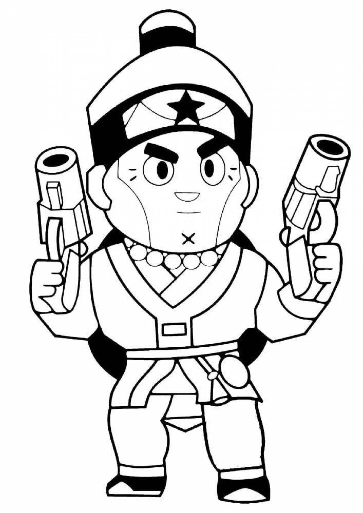 Charming bravo stars colt coloring page
