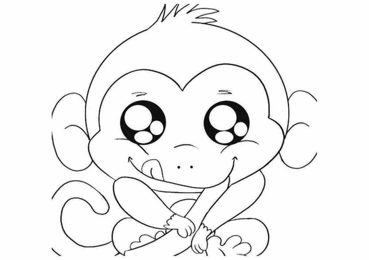 Radiant coloring page for drawing cute