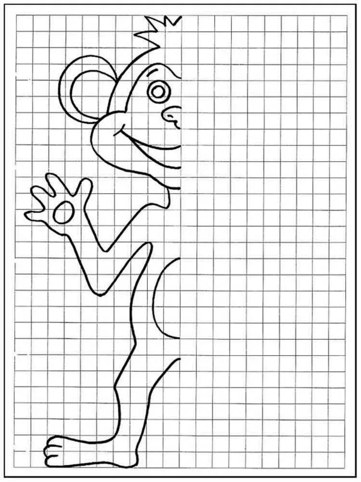 Fascinating cage coloring page