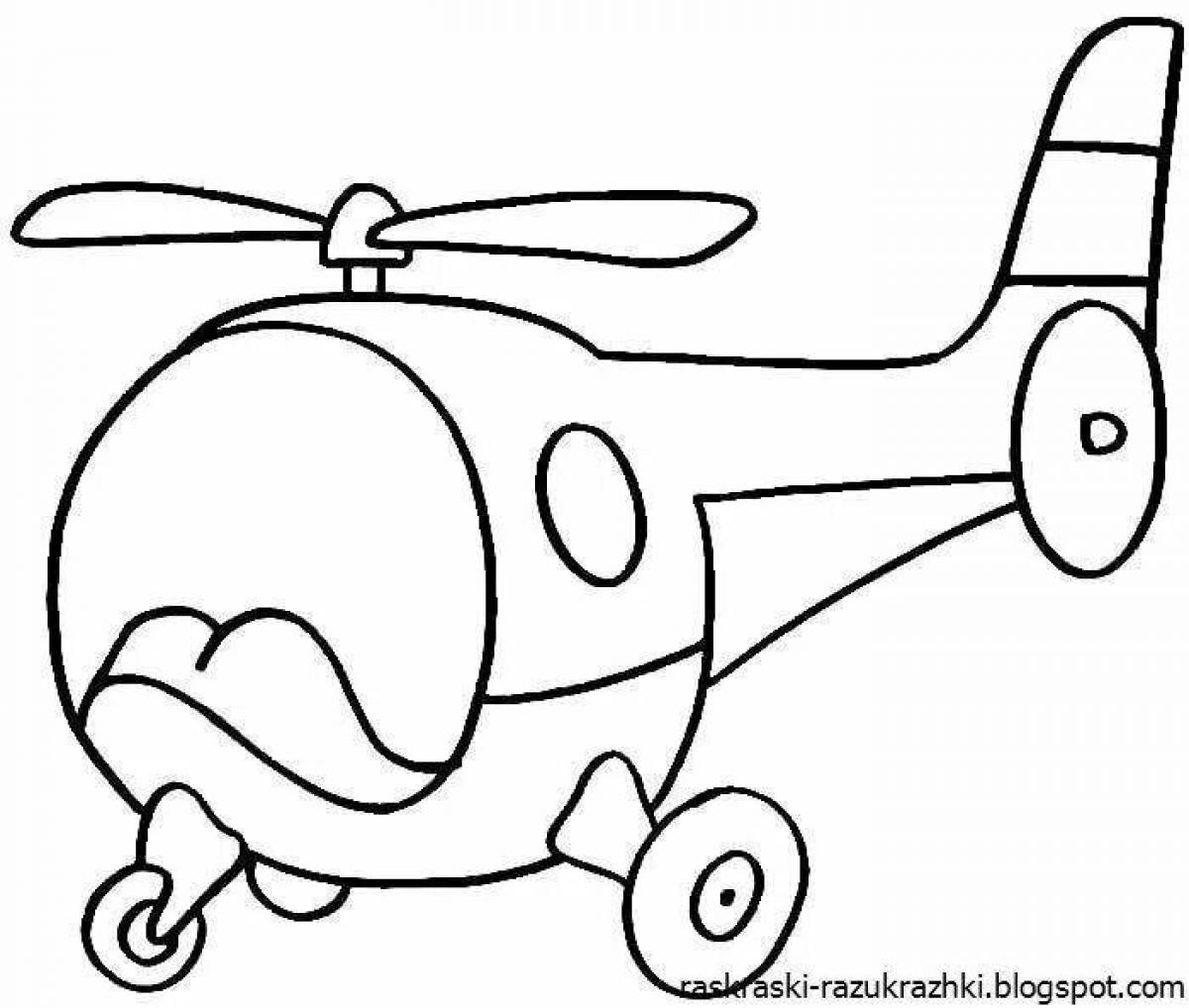 Color-frenzy transport 2 junior group coloring page