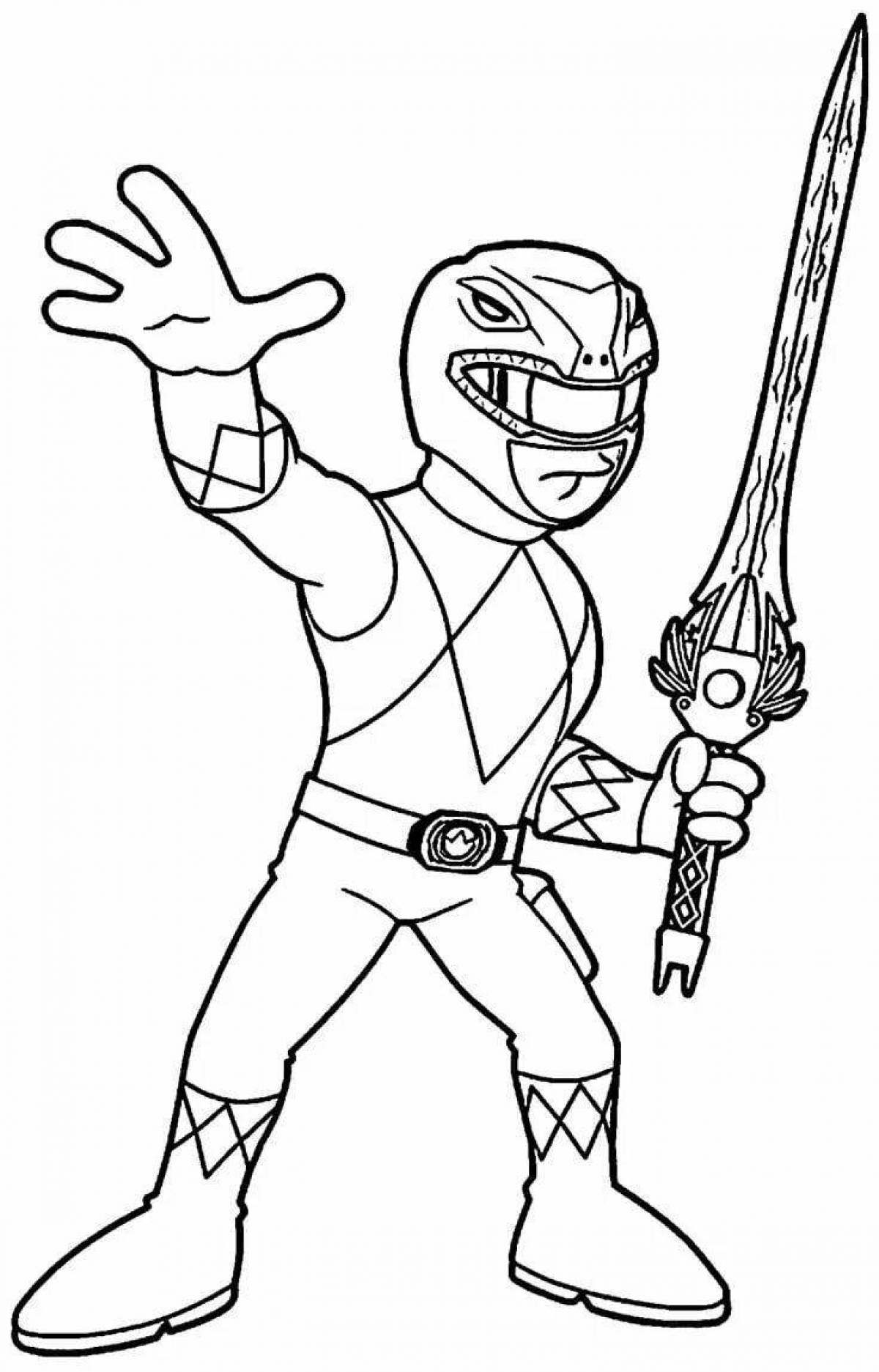 Fun coloring power rangers ninja storm