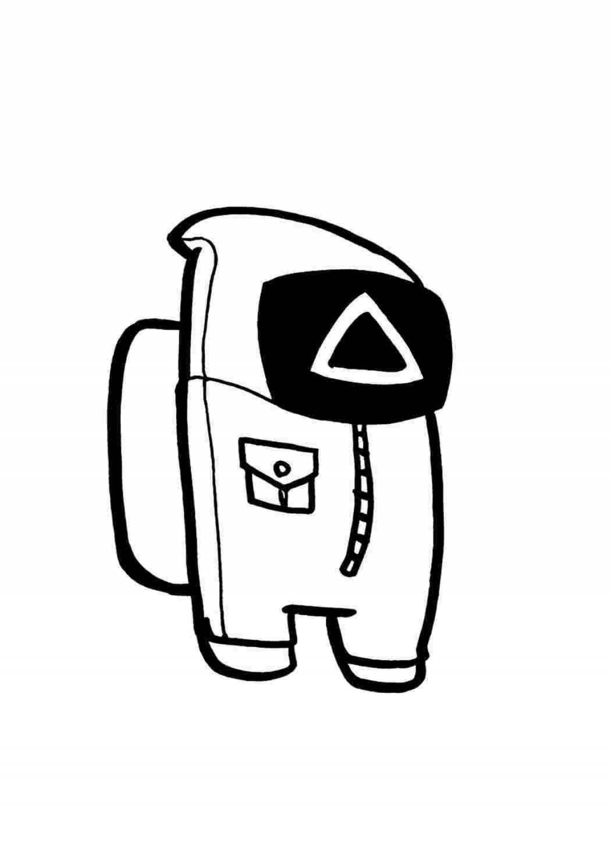 Color-explosive android coloring page