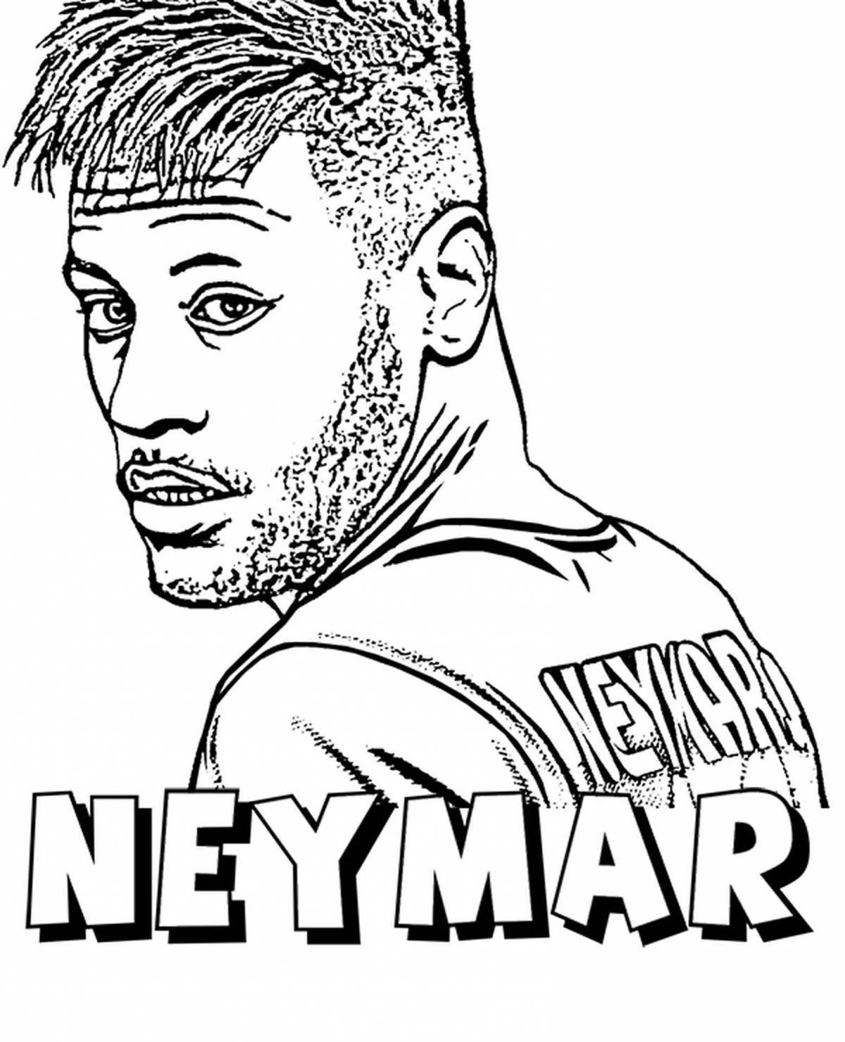 Neymar's bizarre coloring