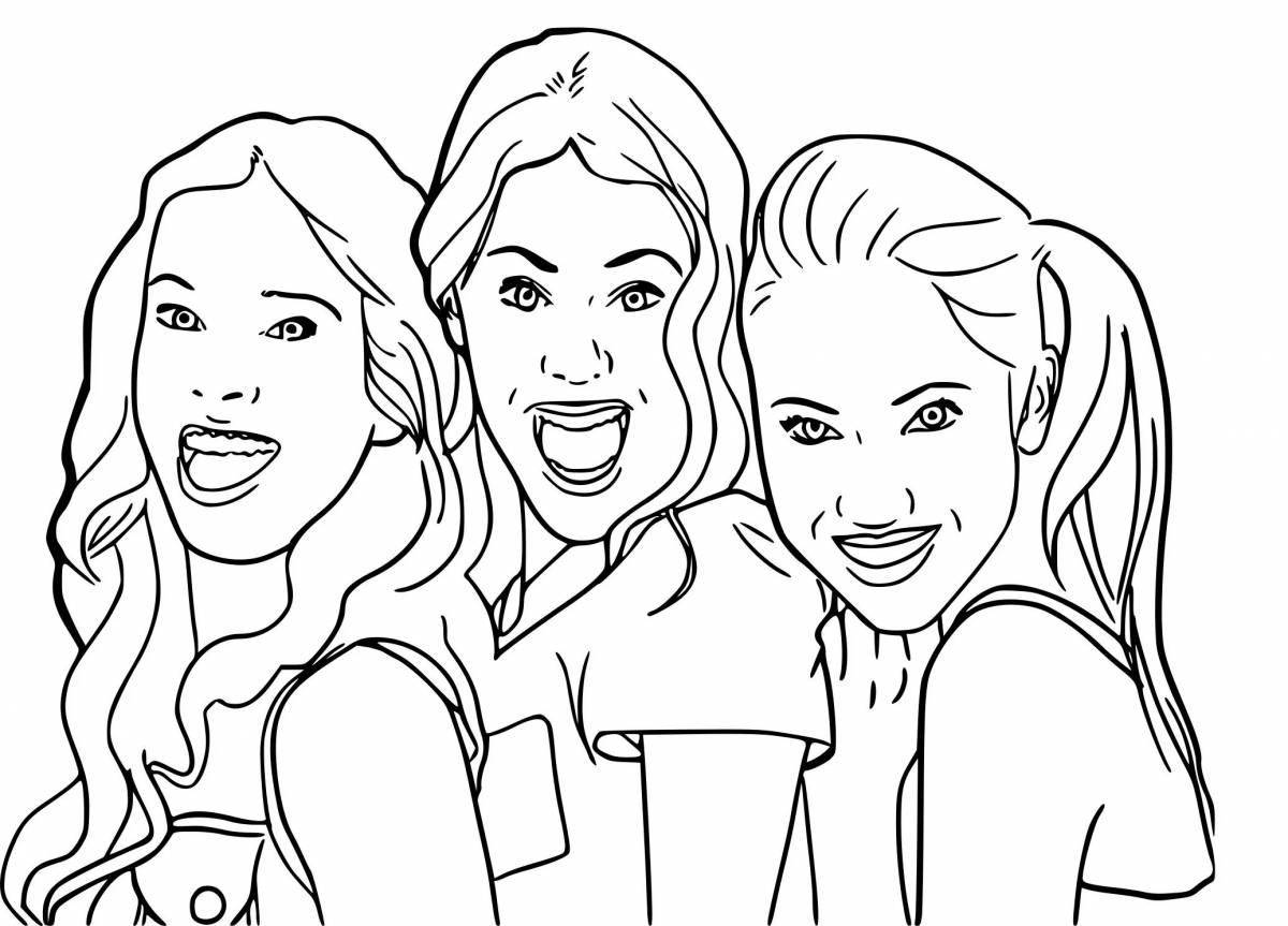 Fancy matchmakers coloring page
