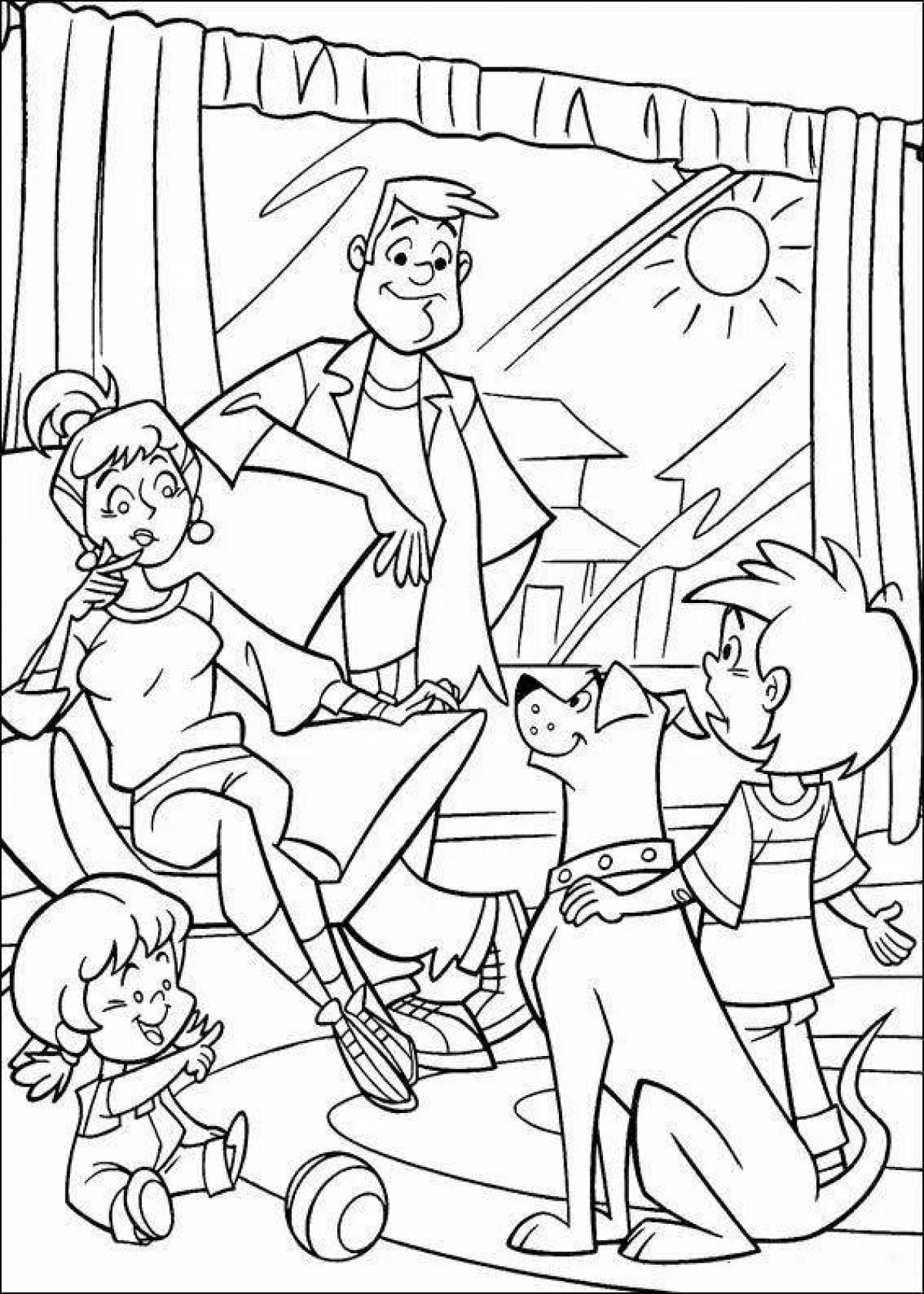 Coloring page violent matchmakers