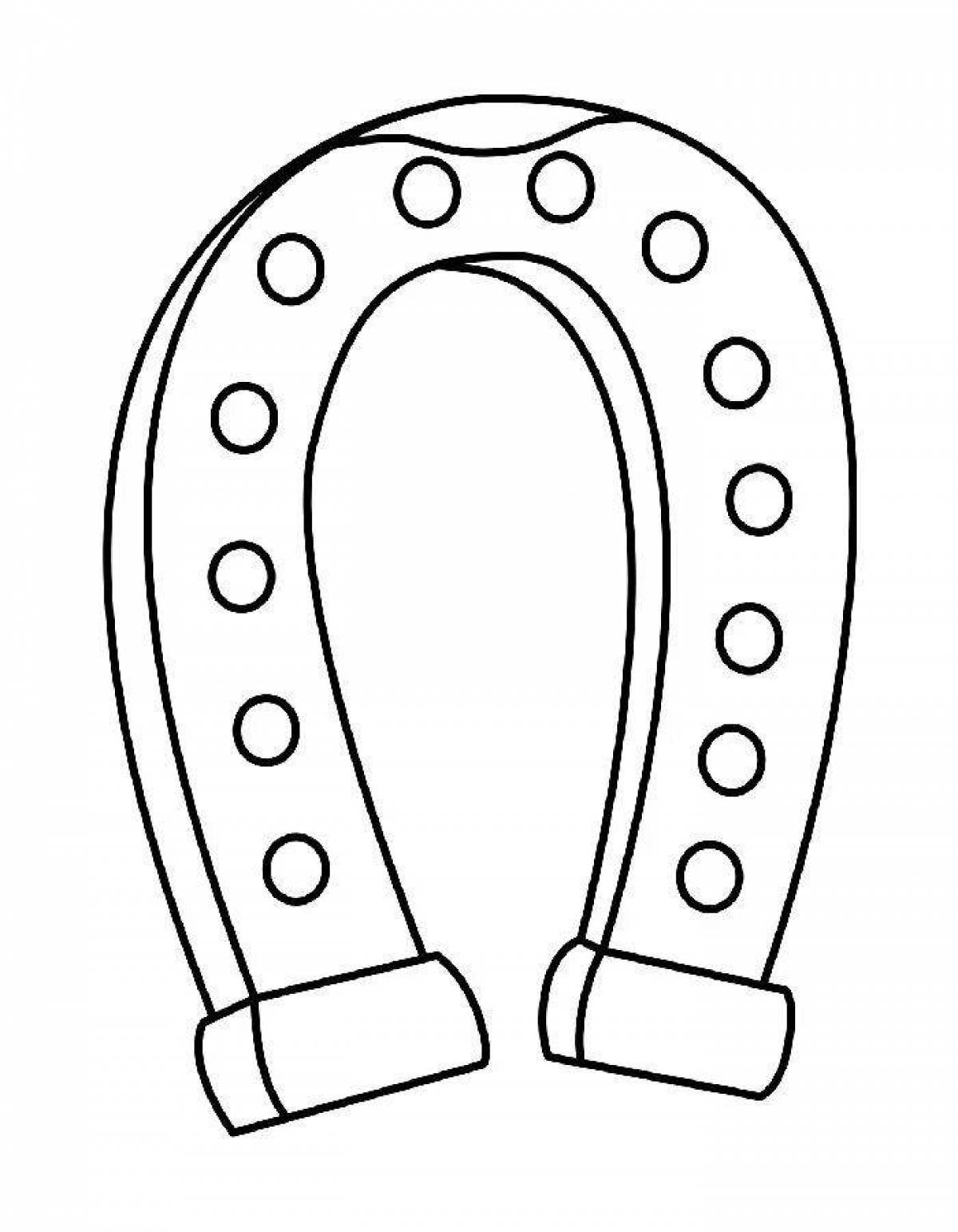 Detailed horseshoe coloring