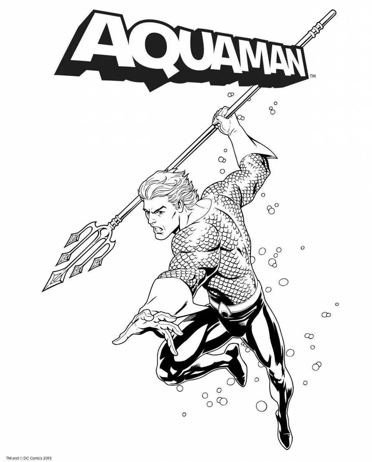 Aquaman majestic coloring