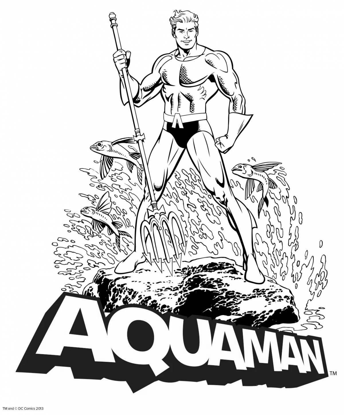 Aquaman adorable coloring book