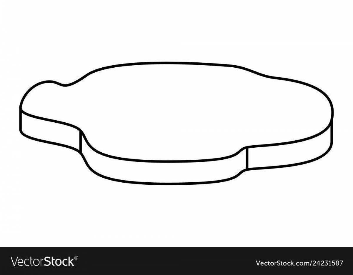 Playful ice floe coloring page