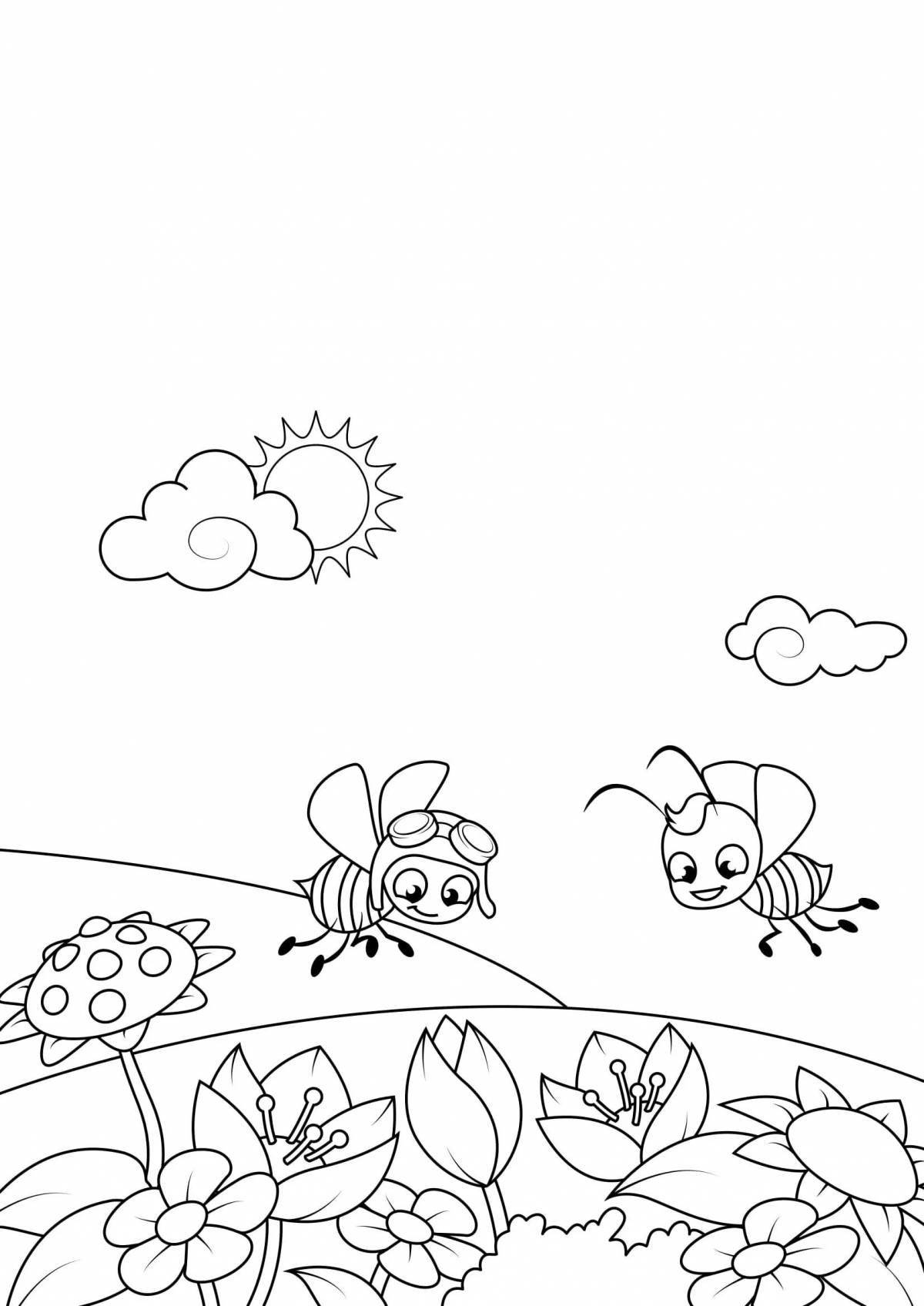 Coloring page rich meadow