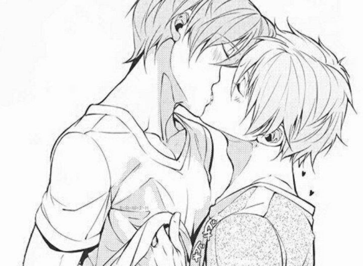 поцелуй геев аниме фото 12